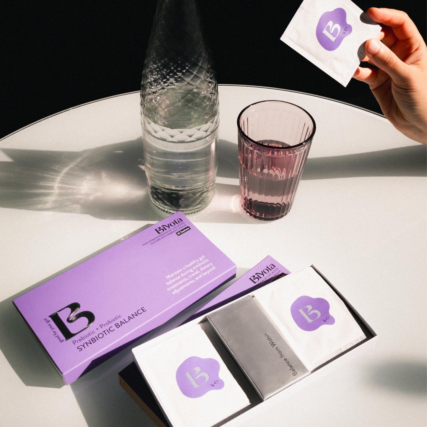 Synbiotic Balance mix with water
